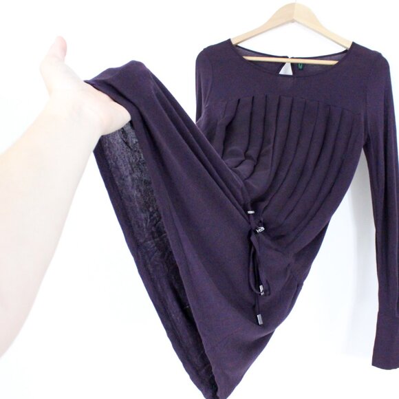 *Stile Benetton Purple Long Sleeve Tunic - Picture 5 of 7